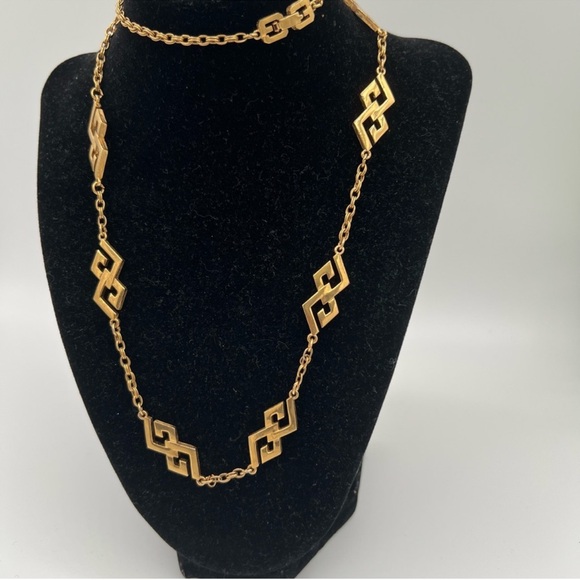 Givenchy Jewelry - Givenchy Gold Chain Necklace with Geometric Links